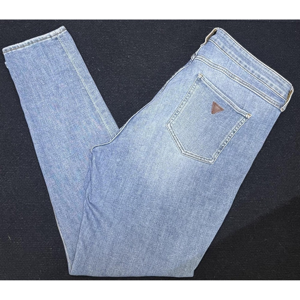Guess Jeans Womens 14 Blue Light Wash 1981 Skinny Stretch Denim Slim Fit